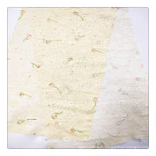 Ivory Soft Touch Shaoxing Factory Nylon Stretch Lace Print pour les vêtements pour enfants